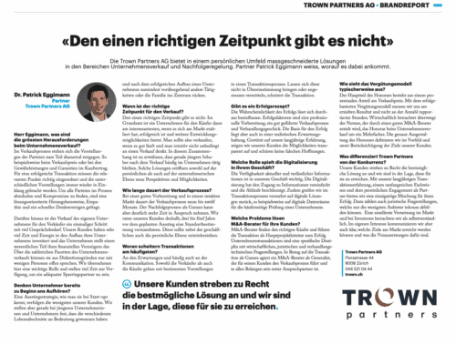 Der richtige Zeitpunkt